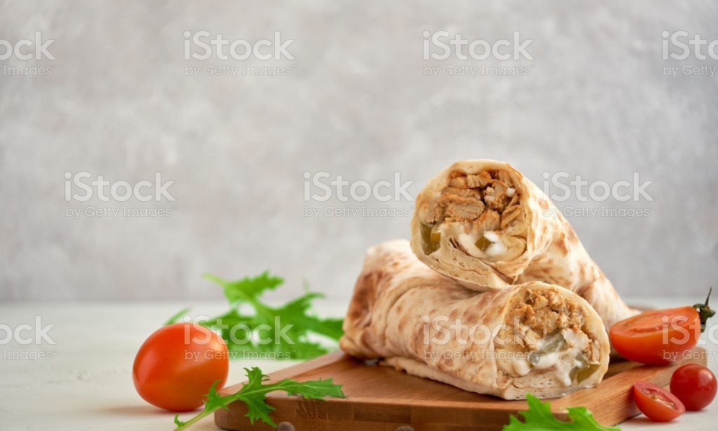 Very tasty shawarma with chicken