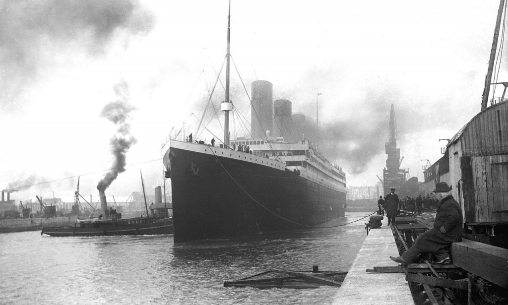 The wreck of the legendary Titanic was shown from a satellite