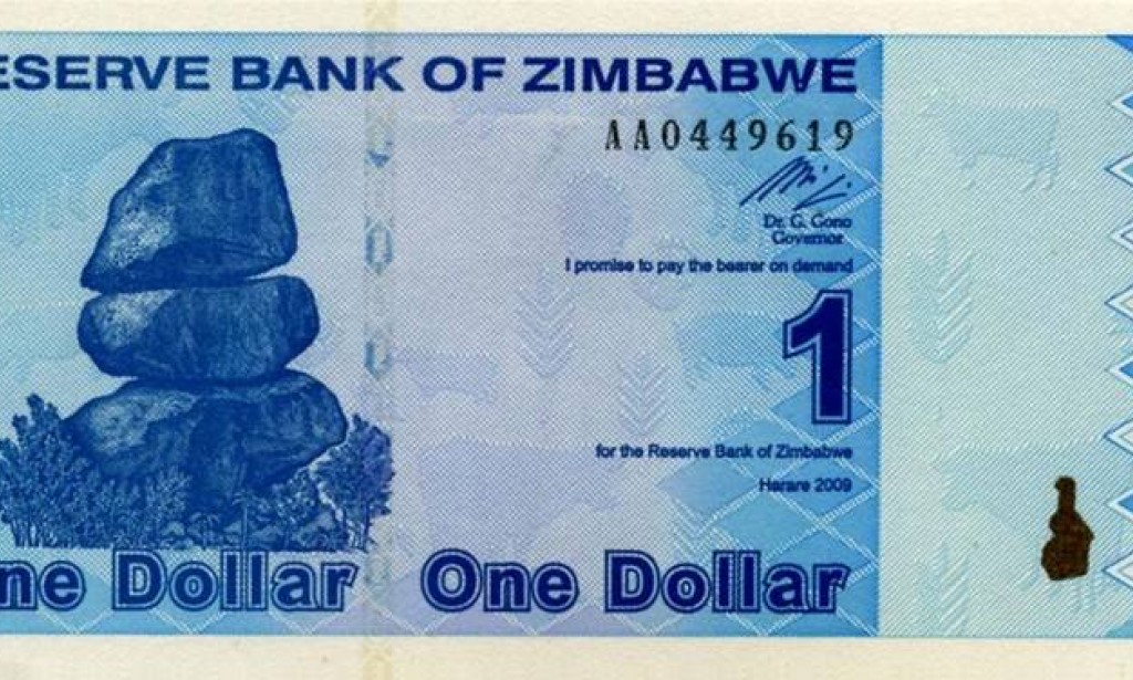 The world's cheapest currency the Zimbabwe dollar