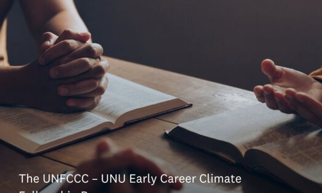 Forge Your Legacy at the Heart of Global Climate Action: The UNFCCC-UNU Early Career Climate Fellowship 2026